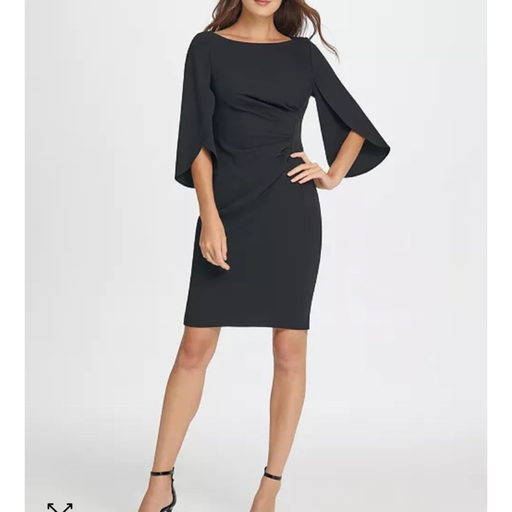 DKNY Side Ruche Sheath Dress NWT, Women’s Size 8.